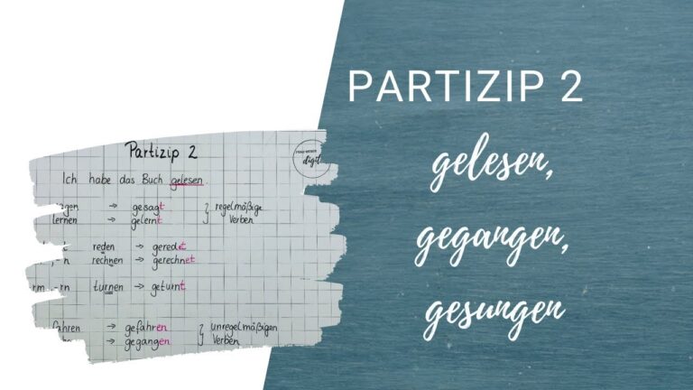 Almanca Partizip 2 Konu Anlatımı