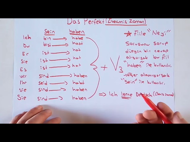 Almanca Perfekt Tense Kullanımı: haben Fiili